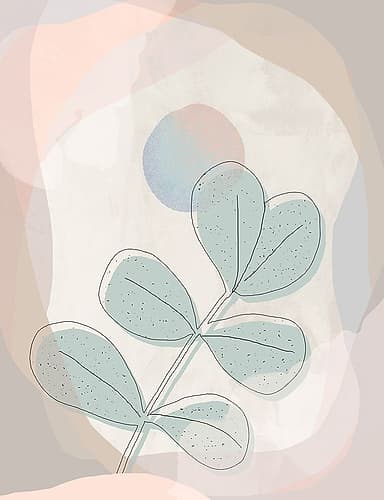 Leafy Hues Art Print