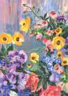 Retro Floral Bouquet Art Print