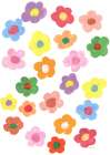 Rainbow Daisies Art Print