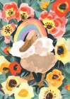 Duck With Rainbow Art Print
