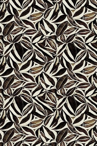 Brown Leafs Pattern Art Print