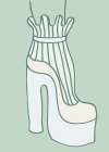 Shoe Green Art Print