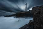 Long Exposure Of The Ocean Art Print