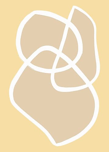 Shape 13 Yellow Art Print