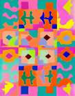 Neon Peru Pattern Art Print