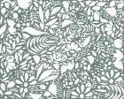 Scandi green white pattern Art Print
