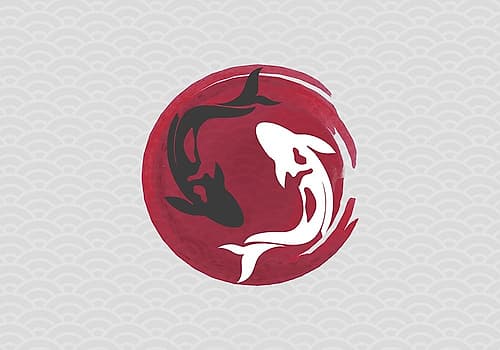 Koi Love Art Print