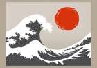 The Grey Wave Kitchen Print