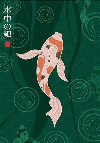 Elegant Japanese Koi Art Print