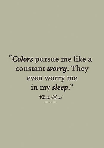Monet Quote Art Print