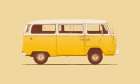 Yellow Van Art Print