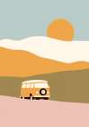Van Minimal Landscape Print