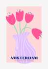 Amsterdam Tulips Art Print