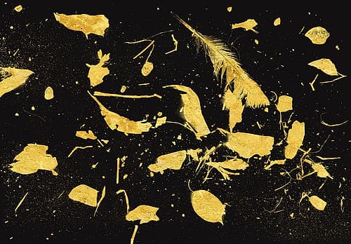 Gold Dust Art abstrait reproduction