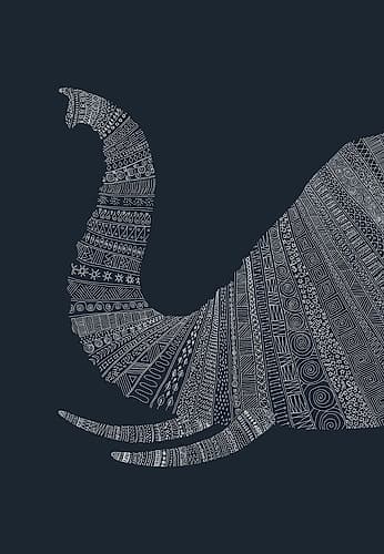Elephant NAo4 Art Print