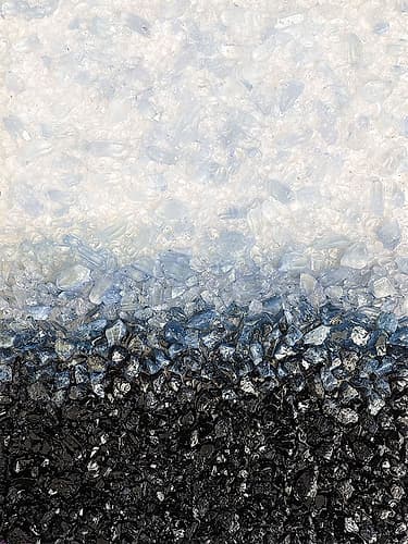 Smoky Blue Crystal Minimalist Print