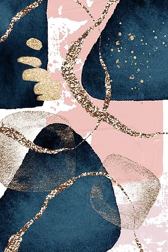 Fabulously Navy -1 Art Print
