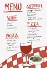 Italian Menu Art Print