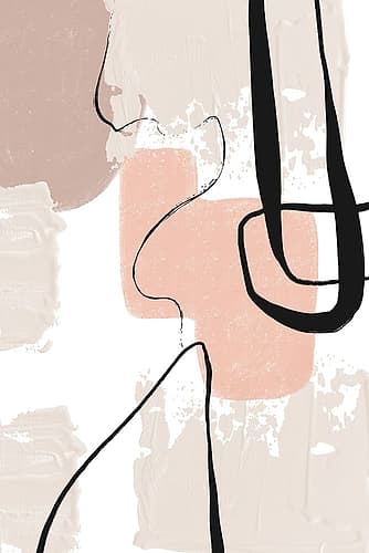 Smooth Shapes 3 Art abstrait reproduction
