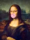 Mona Lisa Bubble Gum Traditional Print