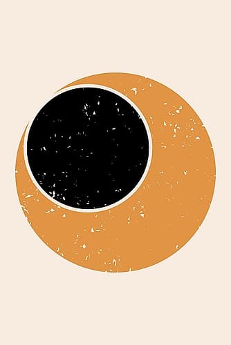 Abstract Contemporary Sun Abstract Art Print