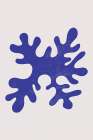 Abstract Blue Algae Art Print