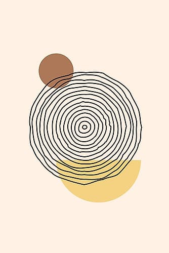 Geometric Abstract Shapes Iii Minimalist Print