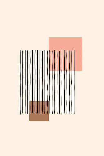 Geometric Abstract Shapes Iiii Minimalist Print