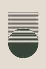 Minimal Abstract Circles I Art Print