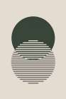 Minimal Abstract Circles Ii Art Print