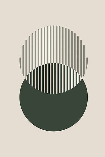 Minimal Abstract Circles Iii Art Print