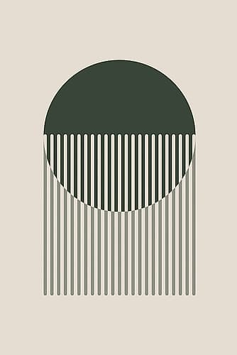 Minimal Abstract Circles Iiii Art Print