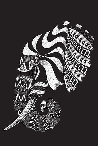 Ornate Elephant Ii Art Print