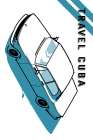 Travel Cuba Blue Art Print