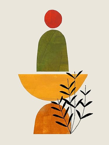 Banana Garden Art abstrait reproduction