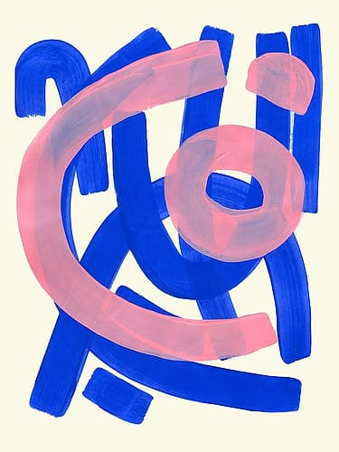 Funky Beat Abstract Art Print