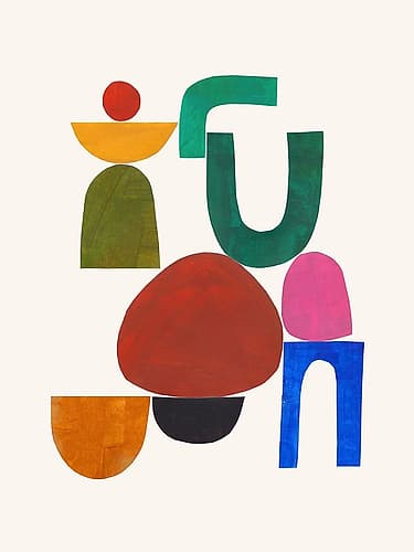 Midnight Fun Abstract Art Print