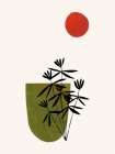 Olive Flowers Art Print