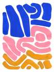 Pastel Tribal Maze Art Print