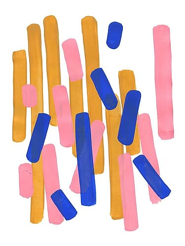 Pink Confetti Art Print