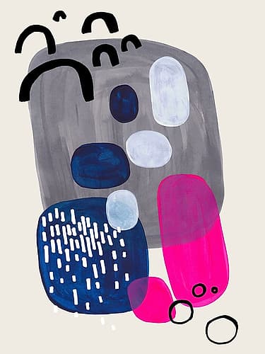 Pink Rocks Art Print