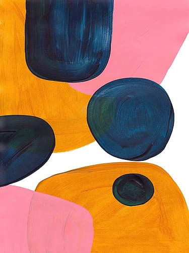 Pink Rollie Pollie Art Print