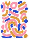 Pink Wiggle Art Print