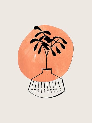 Sand Vase Minimalist Print