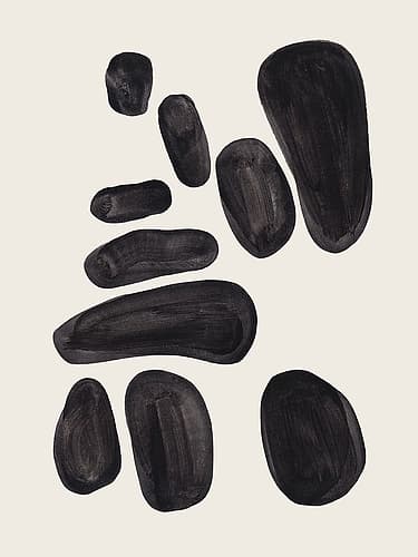Stacked Pebbles Art Print
