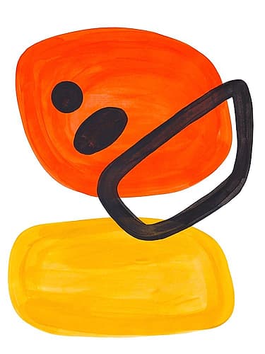 Sunset Orbit Minimalist Print