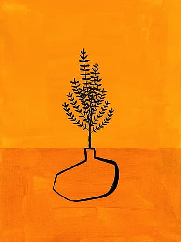 Sunset Vase Art Print