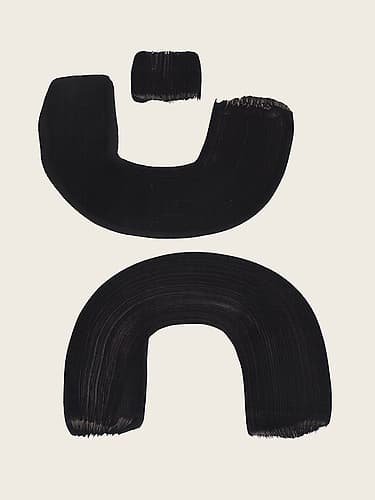 Twin Smiles Minimalist Print
