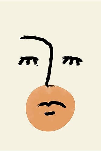 Henri Matisse Faces #1 Abstract Art Print