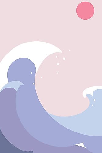 Ocean Waves #3 Minimalist Print